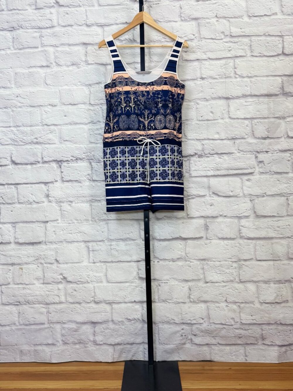 Clover Canyon Navy Blue Tank Top Romper